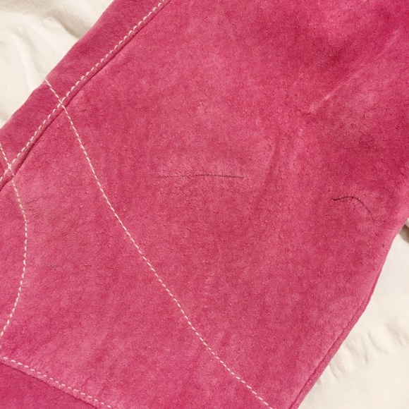 Genuine Leather Pink Biker Jacket - Picture 8 of 8